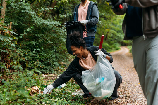 Collecting trash