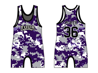 Wrestling singlets are designed with an elegant edgy and wild look. Sports gear template mockup perfect fit for all sports. The designs that go on casual wear, shirts, fashion apparel, and all kind 