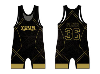 Wrestling singlets are designed with an elegant edgy and wild look. Sports gear template mockup perfect fit for all sports. The designs that go on casual wear, shirts, fashion apparel, and all kind 