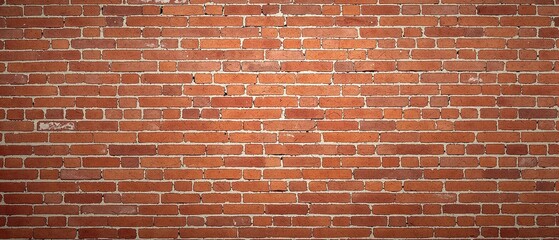 Red brick wall with exposed mortar and wooden beams, wooden frame, stone wall, vintage, antique, distressed