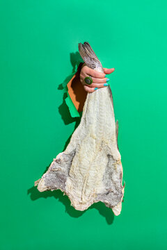 Salted and dried cod fish