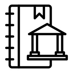 Bank account icon. Bank passbook. Bank account balance. Vector