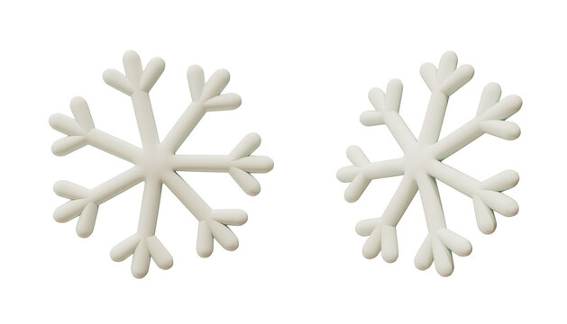 floco de neve 3d, natal , decoração, asset 3d para design PNG sem fundo, transparente