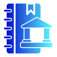 Bank account icon. Bank passbook. Bank account balance. Vector