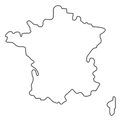 France outline
country map
Vector outline on white background