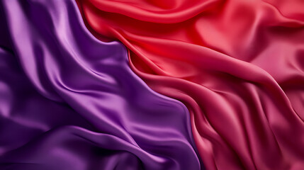Obraz premium Purple and Red Silk Fabric Texture