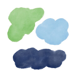 Colorful Watercolor Blob Decor