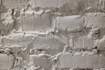Textured White Brick Wall Background Ideal for Various Design Projects and Creative Endeavors