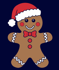 Merry Christmas cookies illustration