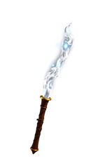 sorcerer magic wand isolated on white background isolated with white highlights, png