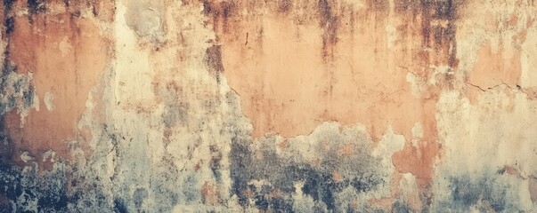 An old cement concrete wall texture background with a grunge brown color.