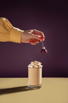 Whipped Spice Latte styled for the Holidays