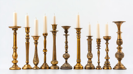 A Beautiful Collection of Elegant Vintage Candle Holders for Your Home Decor Needs