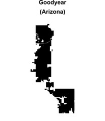 Goodyear (Arizona) blank outline map