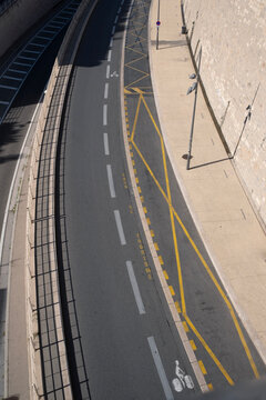 Empty Urban Road