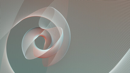 Futuristic and abstract.