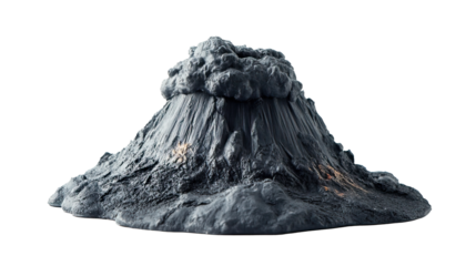A Colorful Volcano Model Featuring a Stunning Eruption Effect for Educational Purposes
