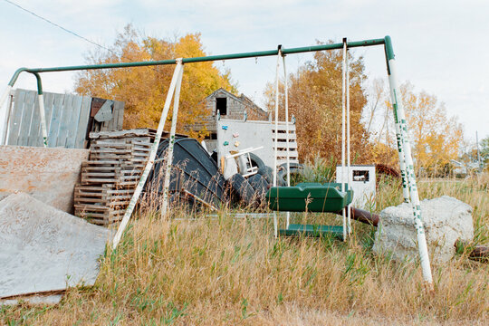 abandoned backyard