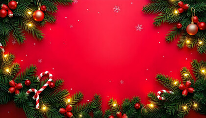 Red Background Christmas decorative xmas sale social media