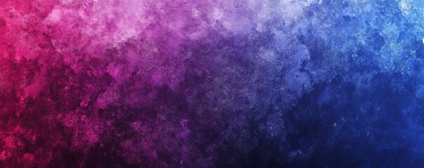 Obraz premium Grainy gradient background, dark blue purple magenta pink black abstract noise texture banner, poster header backdrop design