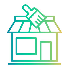 paint Line Gradient Icon