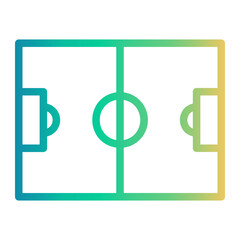 stadium Line Gradient Icon