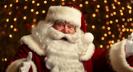 Obraz premium 산타 클로스 크리스마스 이벤트 세일 행사