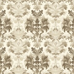 Elegant Vintage Floral Damask Pattern Design