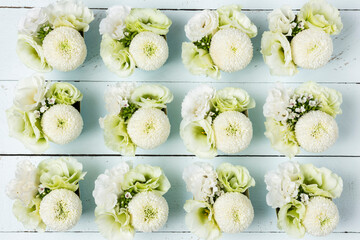 Little flowers make into like ice cream or desserts for party or