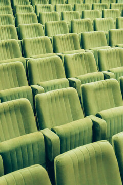 Seats in rows In cinema 