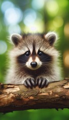 Niedlicher Waschb&auml;r