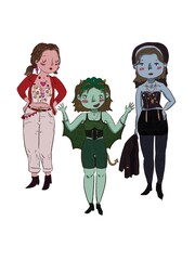 Halloween Trio
