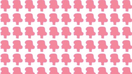  International Women's Day illustration pattern background	