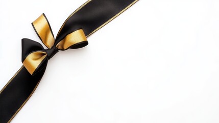 Bow tie ribbon for holiday shopping season gift wrapping.