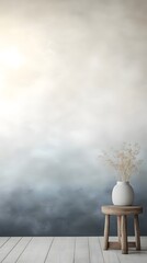 table and chair on the wall abstract for background