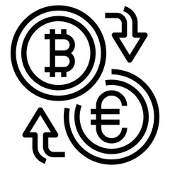 Money Exchange Line Icon
