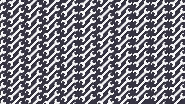 Labour Day pattern background illustration with construction tools illustration 