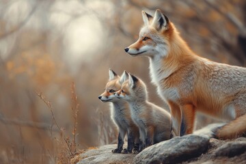 Fototapeta premium red fox cub