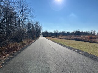 country road in autumn