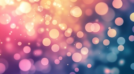 Fototapeta premium Colorful bokeh lights in a dreamy background.
