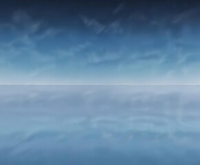 Fototapeta premium Gradient blue background with horizontal stripes of varying shades from dark navy to light sky blue, peaceful, abstract