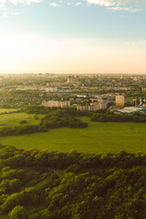 Fototapeta premium view from the top of the hill