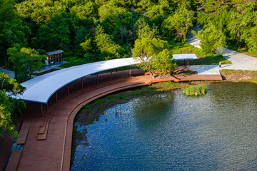 China,Changchun,Jingyuetan National Forest Park,Moon Bay in summer