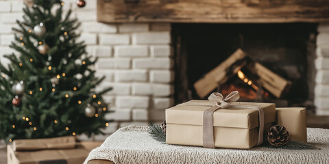 christmas tree and gifts