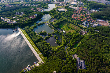 Jingyuetan National Forest Park, Changchun, China in summer