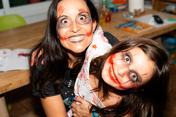 Family Fun with Spooky Halloween Makeup