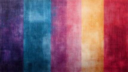 Fototapeta premium Abstract Colorful Vertical Striped Textured Canvas Art
