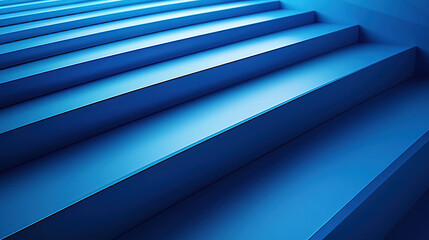 Obraz premium Blue background with diagonal lines of vertical architectural elements. Modern minimalist design