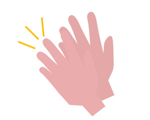 拍手する手。ベクターイラスト