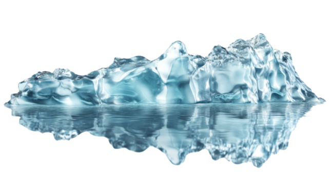 Icebergs transparent background